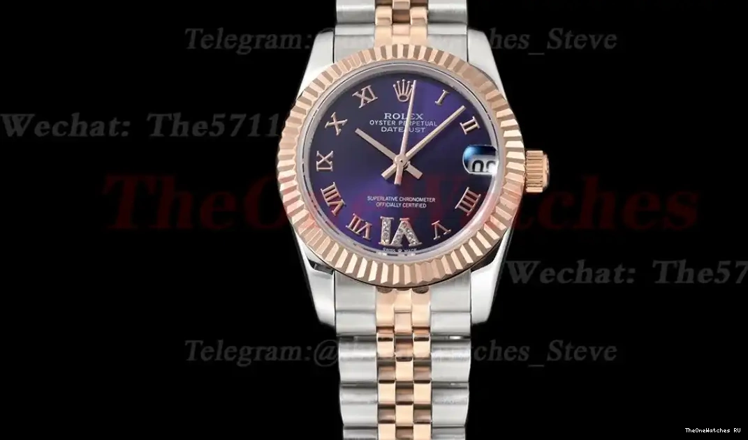 Rmn Purple SS MY8215 GDF 28mm Datejust RG 0403